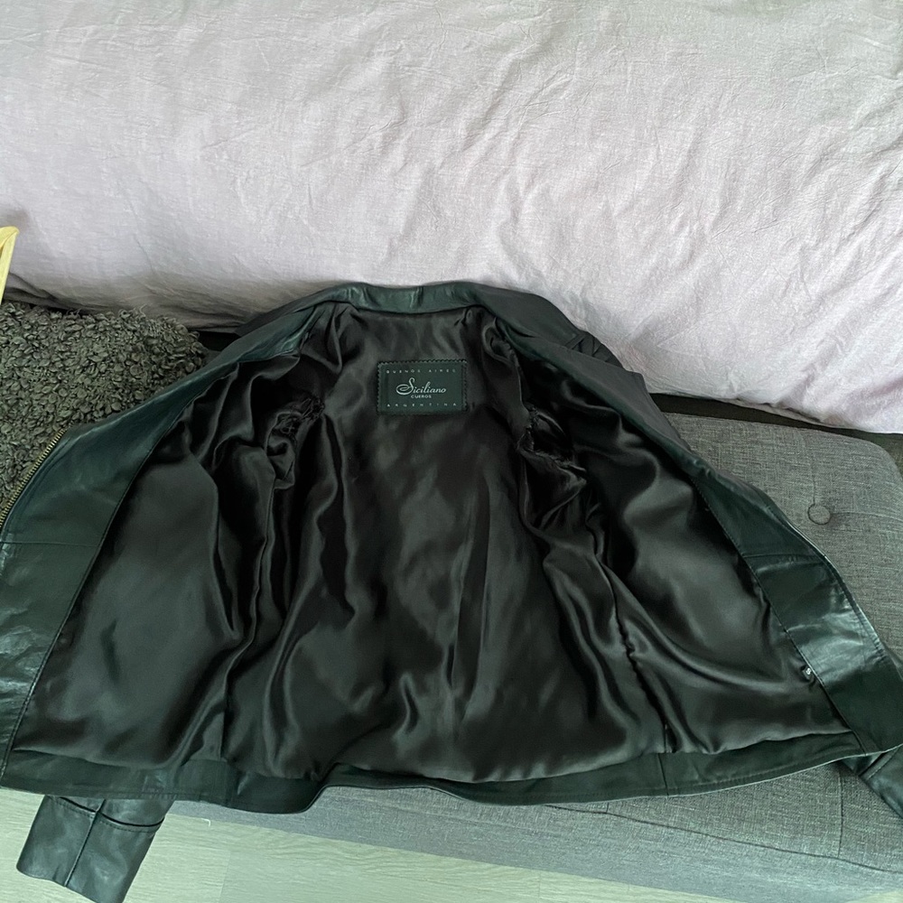 Leather Biker Jacket - Picture 3 of 6